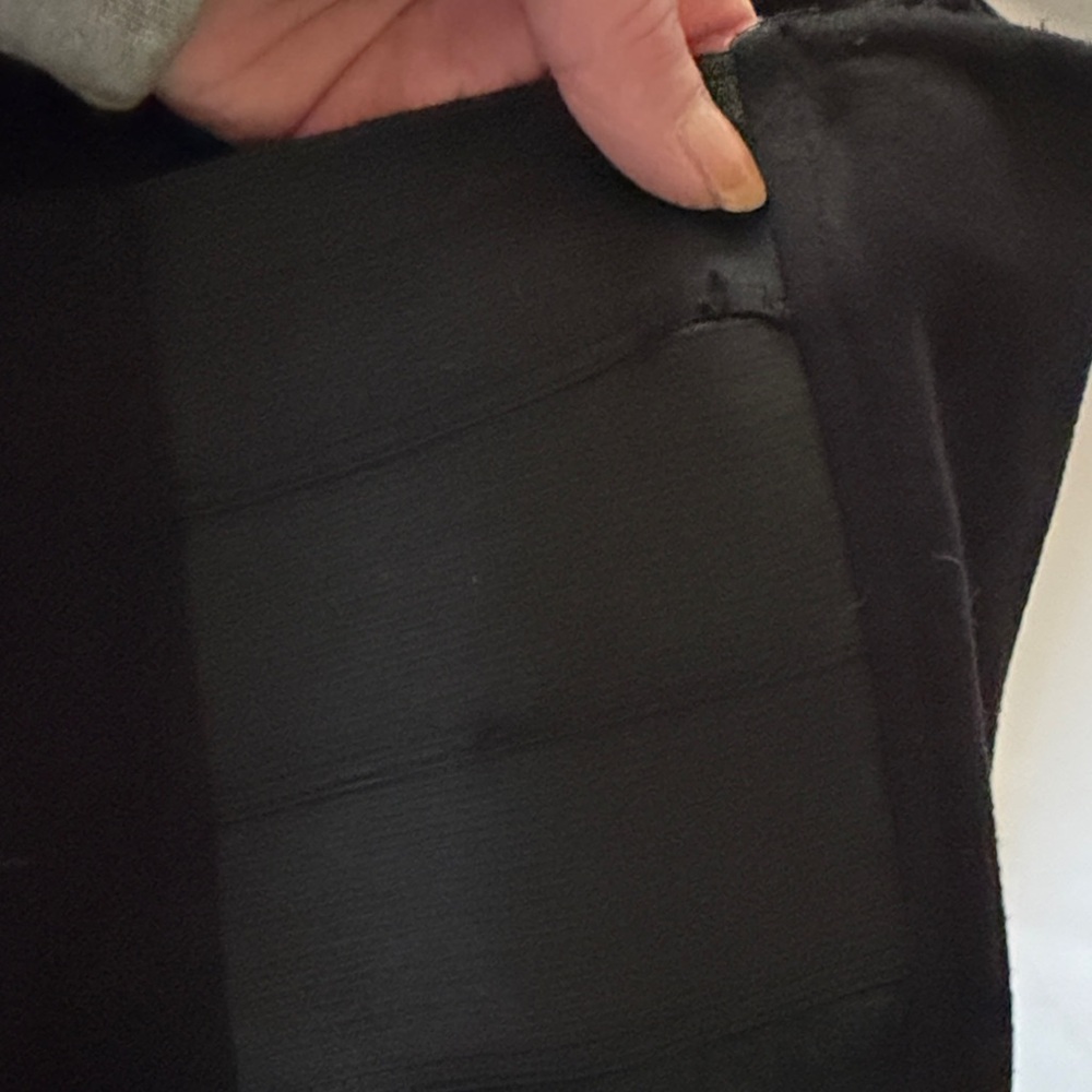 Hale Bob large black leggings with  genuine suede side panels - Picture 14 of 16